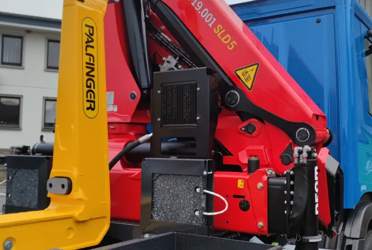 Solution combinée PALFINGER  PK 19.001 SLD 5 et lève container PH T 20 SLD5